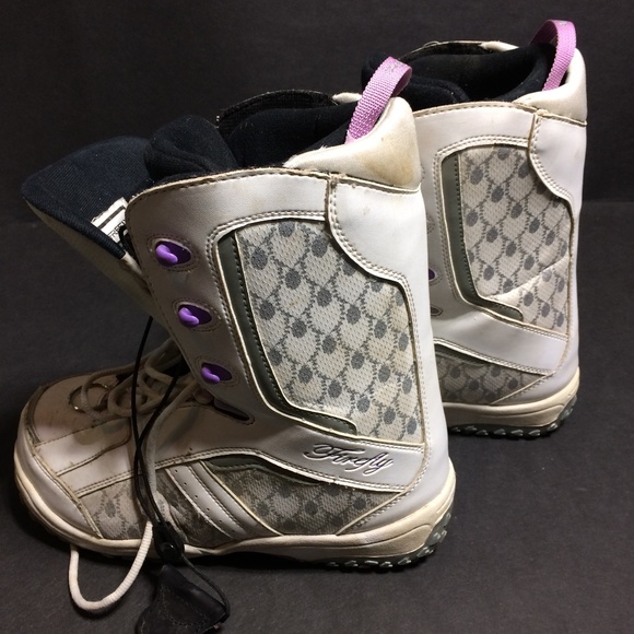 firefly Shoes - Purple and White Firefly Snowboard Boots Size: 9.5